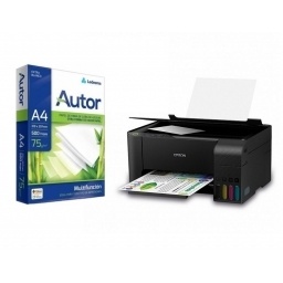 Impresora Epson multifuncion + resma de 500 hojas